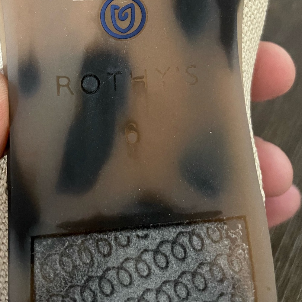 New Rothy's The Flat Ecru NWOB - Picture 7 of 10